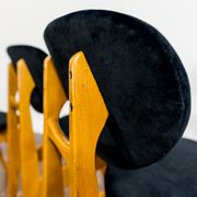 Set de 3 chaises par Juliusz Kędziorek 1960's