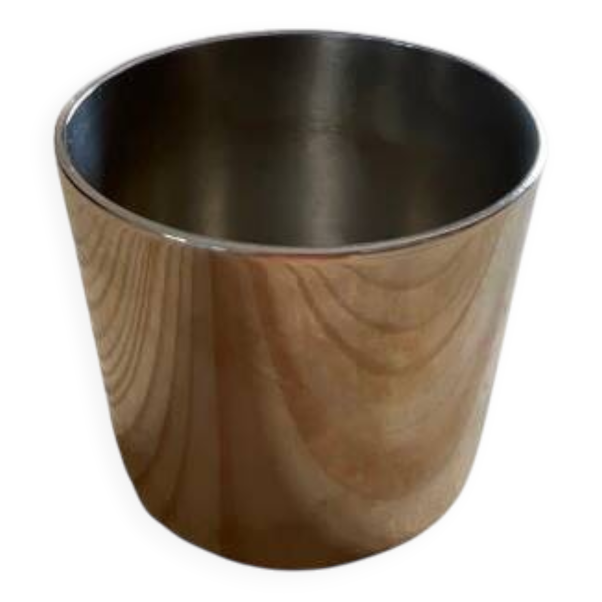 Orly egg cup in silver metal from the christofle brand