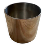 Orly egg cup in silver metal from the christofle brand