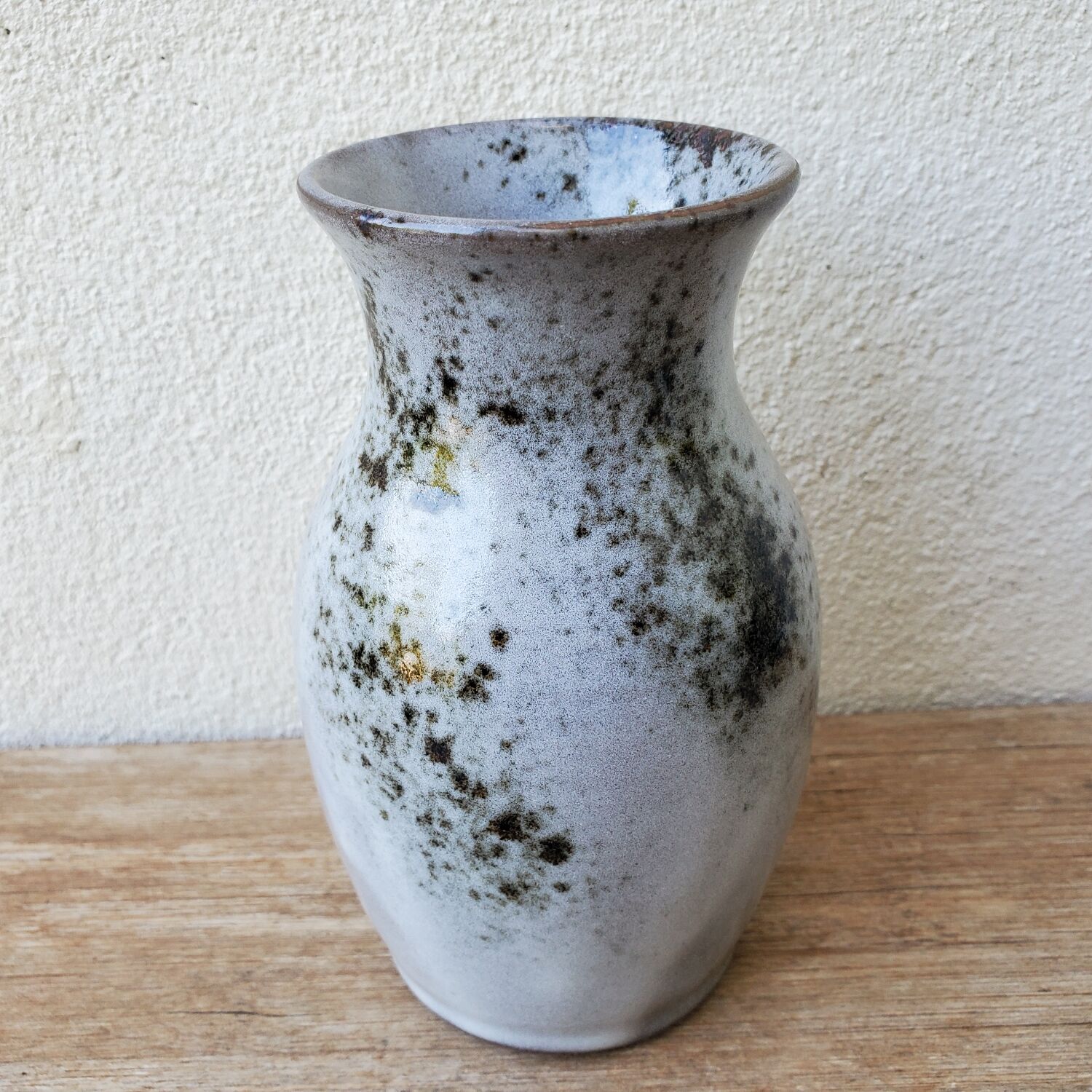 Signed sandstone vase