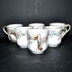 Limoges Haviland set of 6 floral porcelain coffee cups