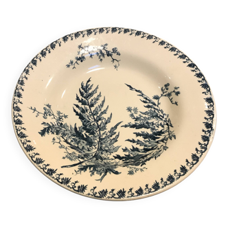 Assiette ancienne porcelaine opaline de Gien