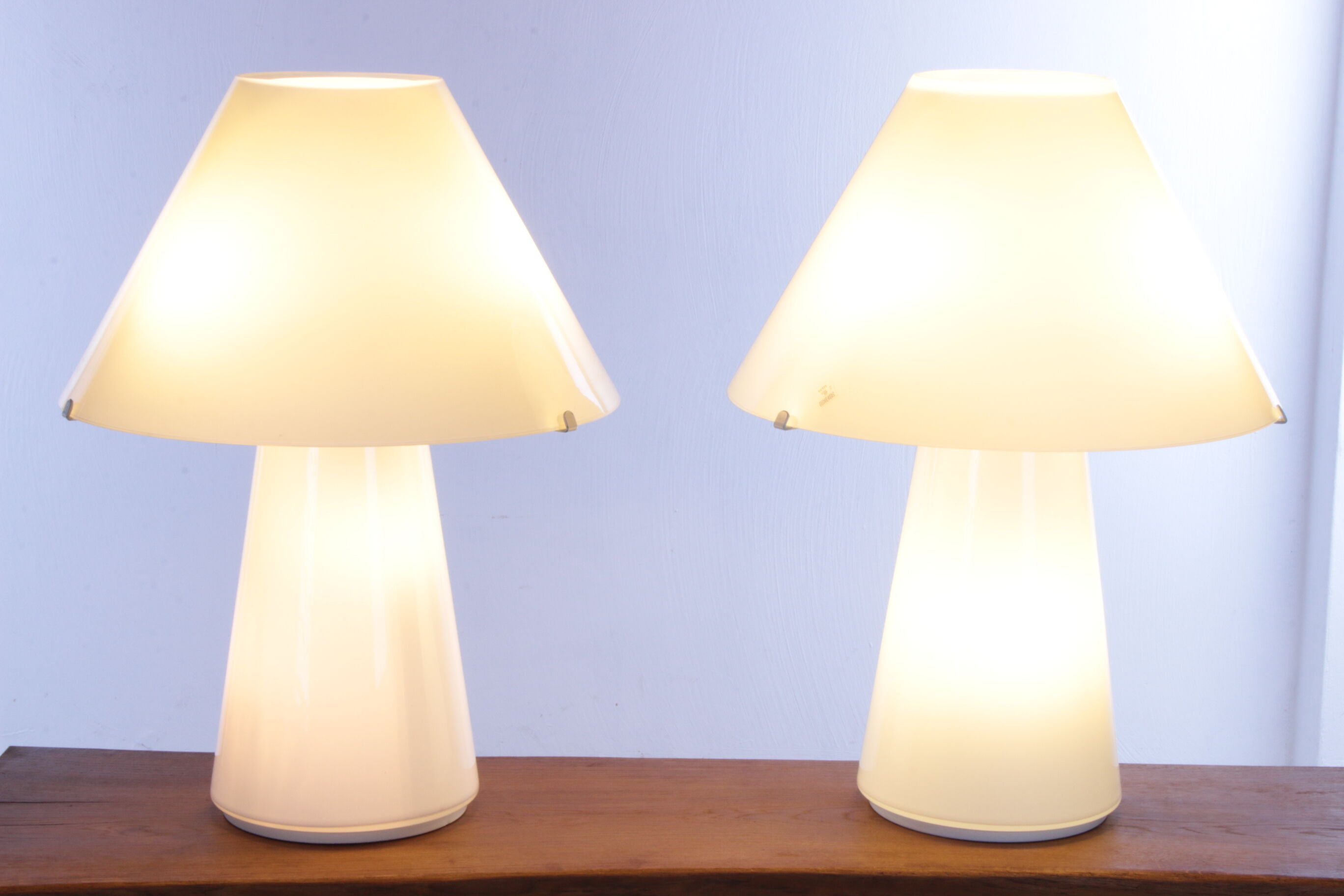 Set murano table lamps handmade, 1970s
