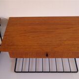 Pair of Scandinavian design hanging bedside tables 1960
