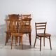 Vintage dining chairs Thonet / TON (c.1920-1950). Set of 8 pieces.