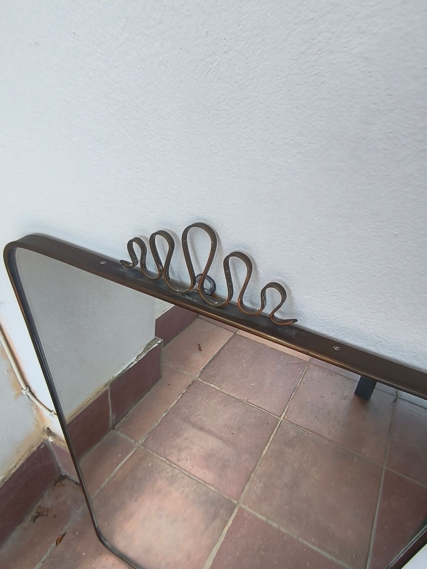 Gio Ponti, brass style / wall mirror 50'