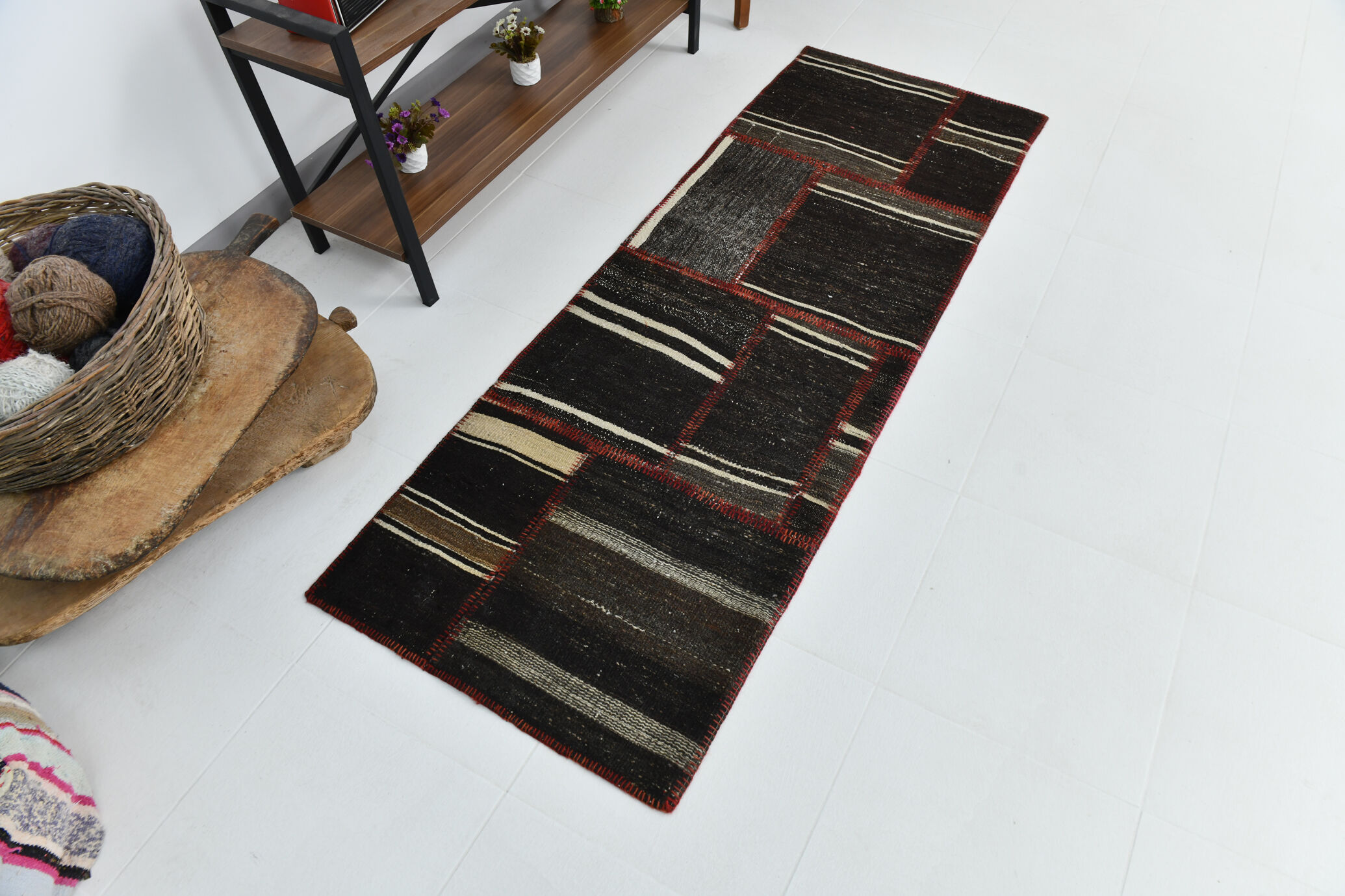 2x6 neutral vintage runner rug 69x198cm