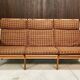 3-seater highback Capella sofa in oak by Illum Wikkelsø, Denmark 1960s