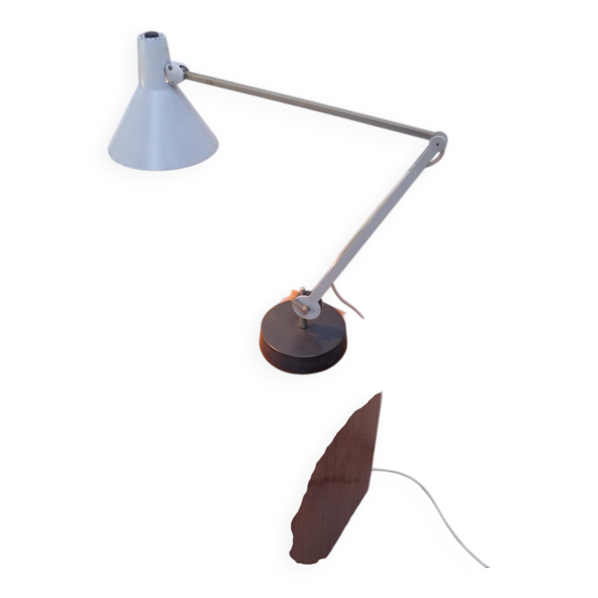 Vintage Kaiser table lamp, 1960s–70s, retro Mid-Century style.