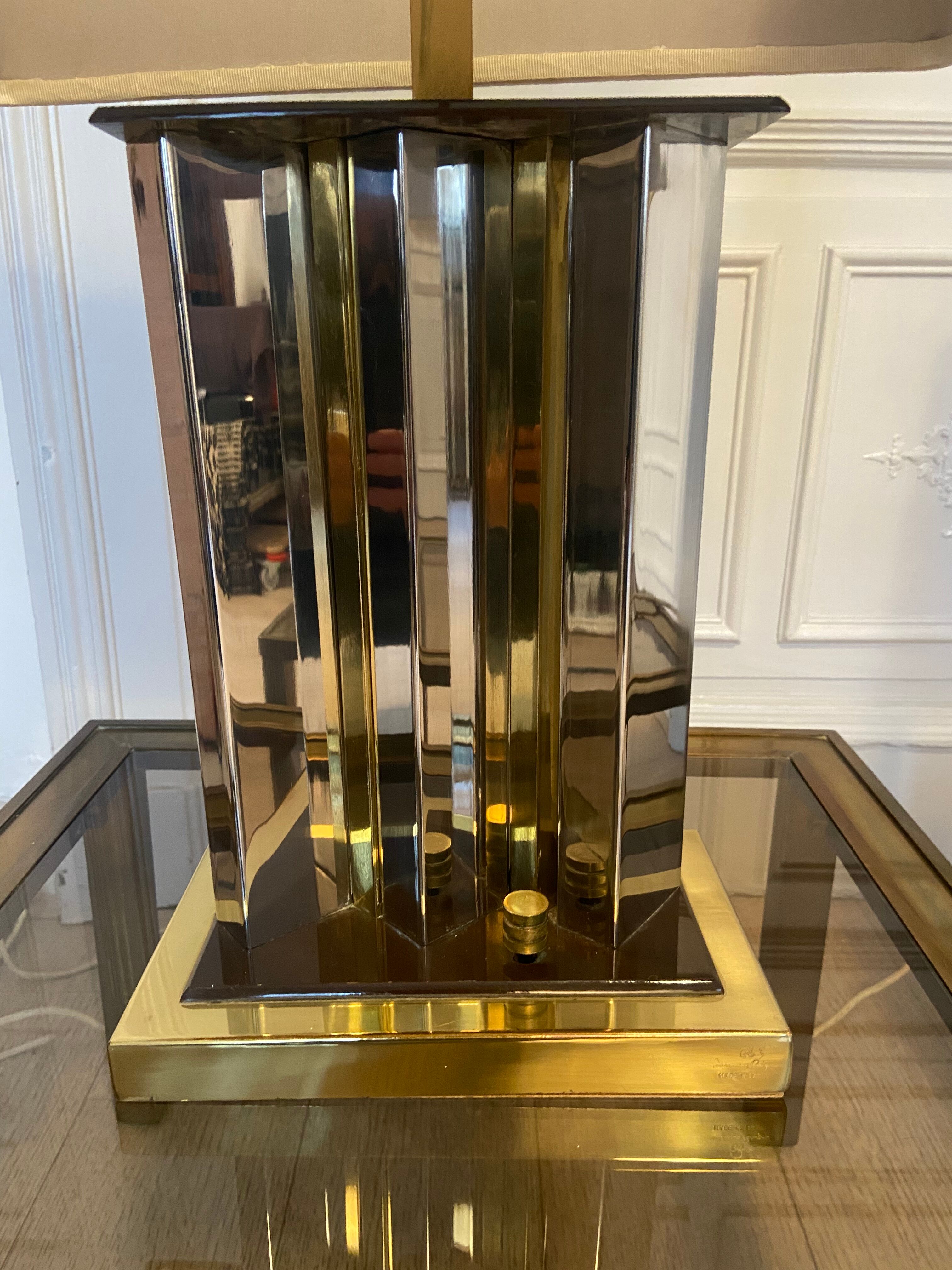 Pair of Romeo Rega lamps, signed