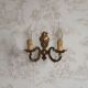 Vintage French Traditional Style Bronze Double Wall Light 5351