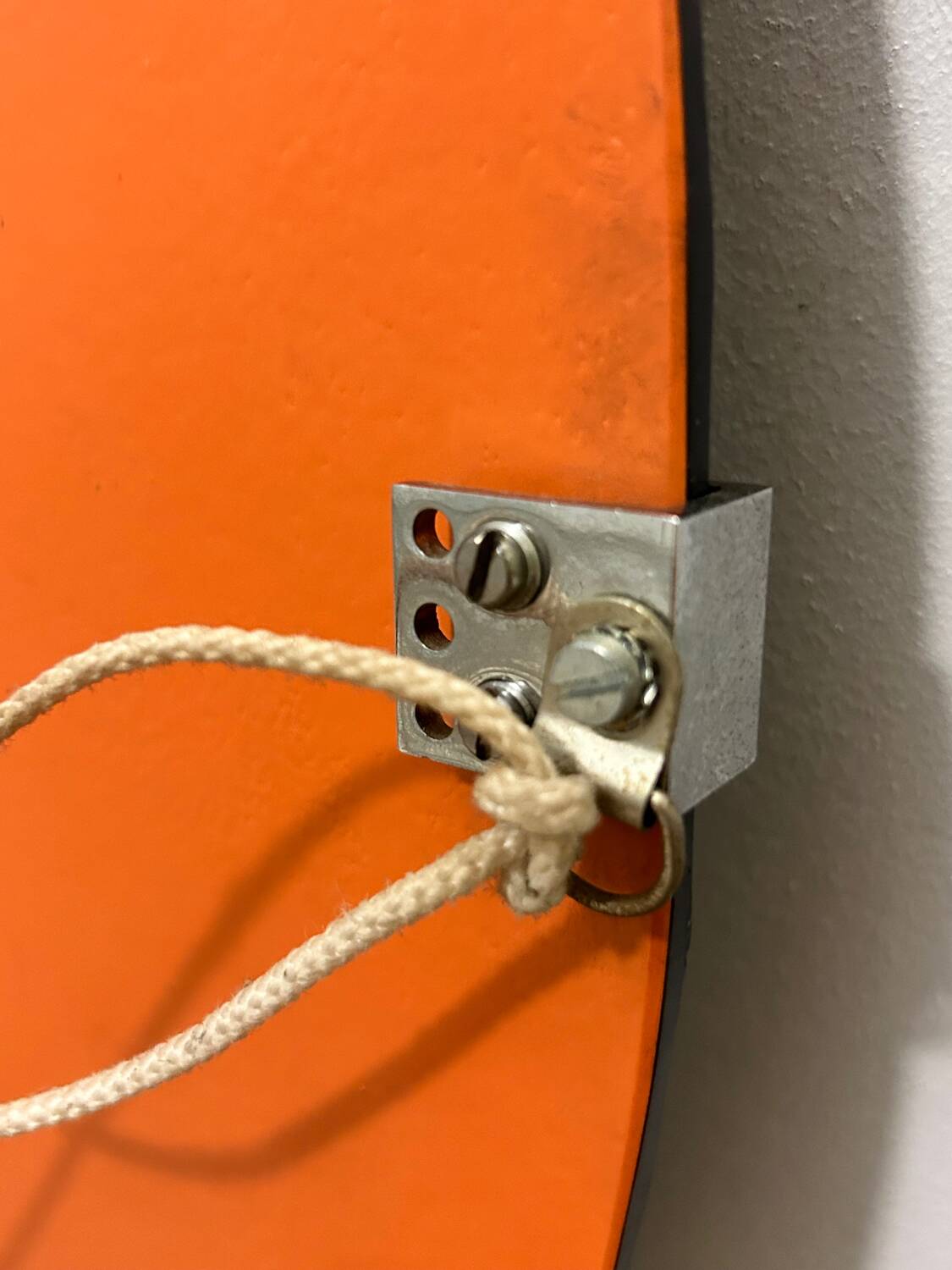 Vintage beveled smoked mirror