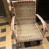 1920s rattan armchair