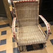 1920s rattan armchair
