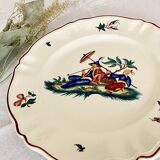 Sarreguemines dish, Chinese scene motif