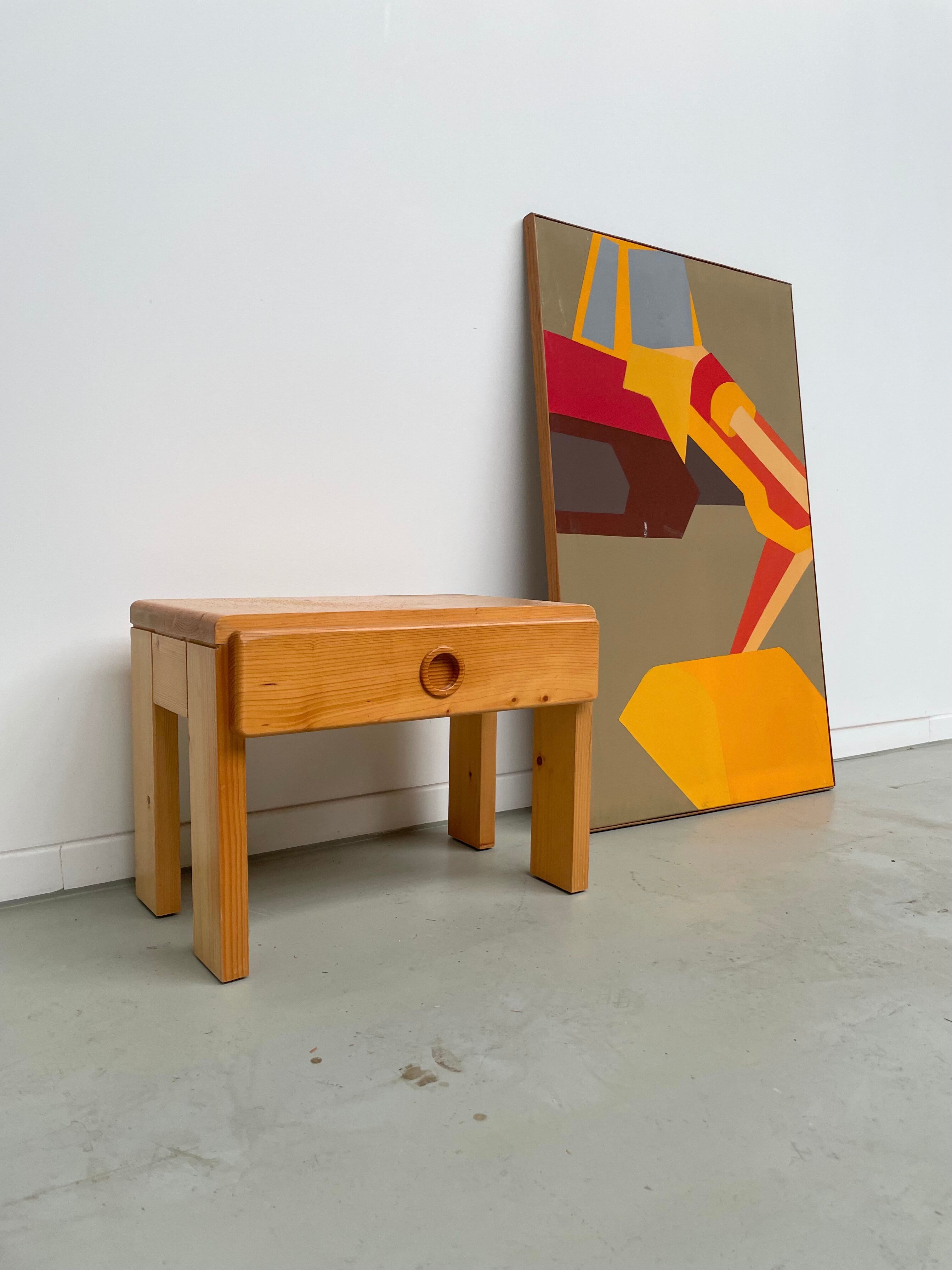 Bedside table in pine