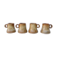 4 tasses en grès signées Jean Pierre Prudhomme