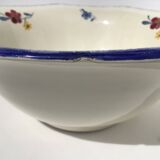 Mary Lou Digoin octagonal salad bowl diameter 28cm dark blue edge