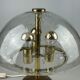 Lampe de table des années 60 des années 70 par Doria Leuchten Allemagne laiton de verre Space Age
