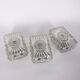 Vintage Worked Glass Wall Lamps, 1970s, Set of 3