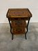 Napoleon III side table in marquetry and gilding