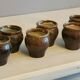 Lot 8 coffee cups in vintage ceramic 60s