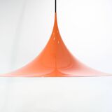 Large Trumpet Pendant In Orange By Claus Bonderup For Fog & Mørup From 1970