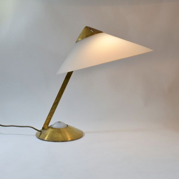 Lampe en laiton design Hello 1960