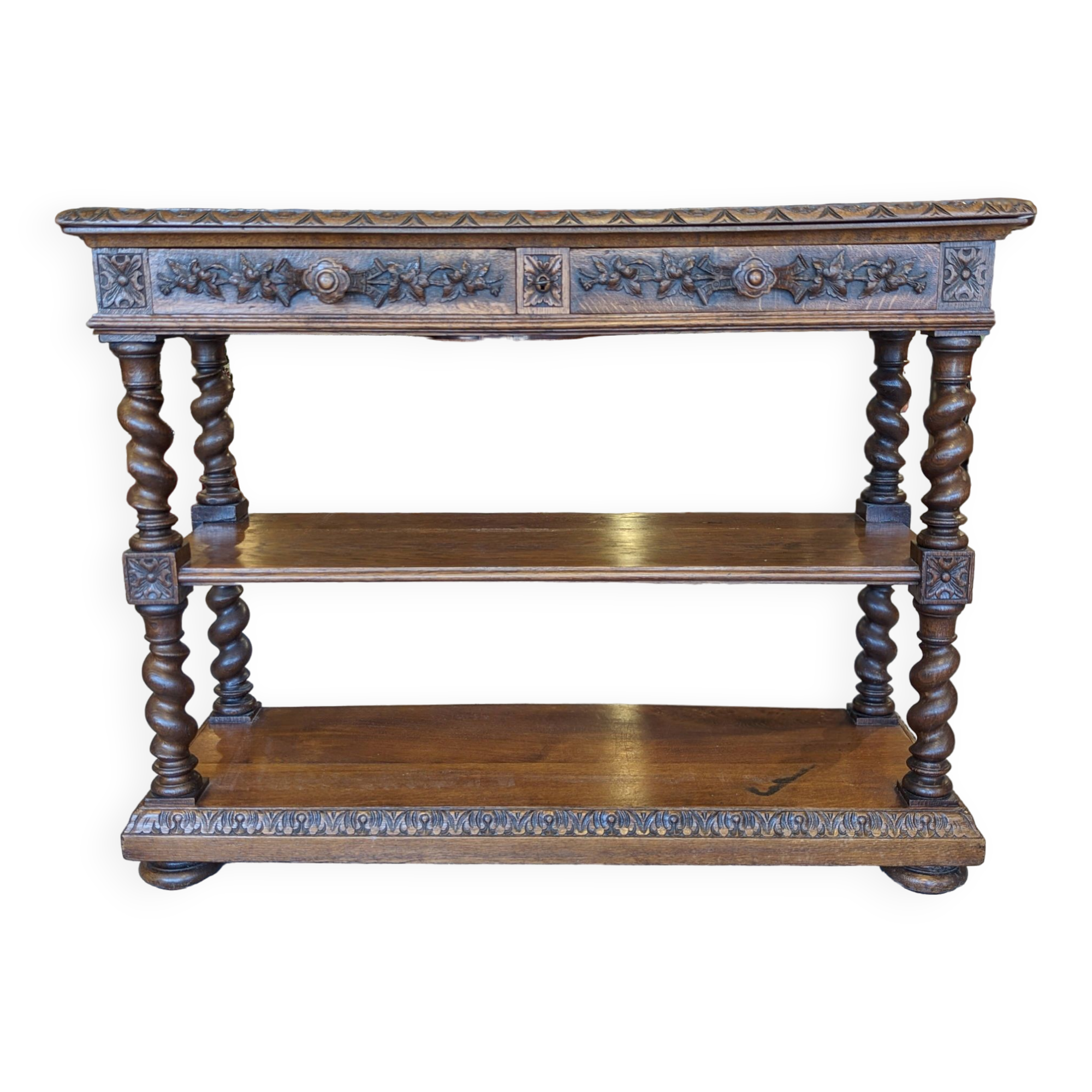 Console desserte en chêne