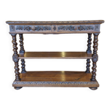 Oak serving console
