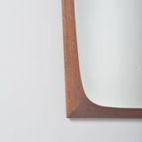 Danish mirror with teak edge, large size, 1960s