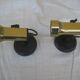 Pair of Lita design spotlights from the 70's, gilded