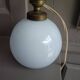 Opaline ball lamp Art Deco