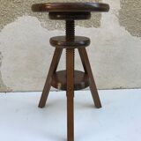 Adjustable tripod stool from the 70s