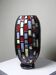 Large modernist ceramic art vase in vintage black glazed from 1950-1970.