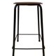 Vintage school stool, 1970s industrial design, Dutch minimalist