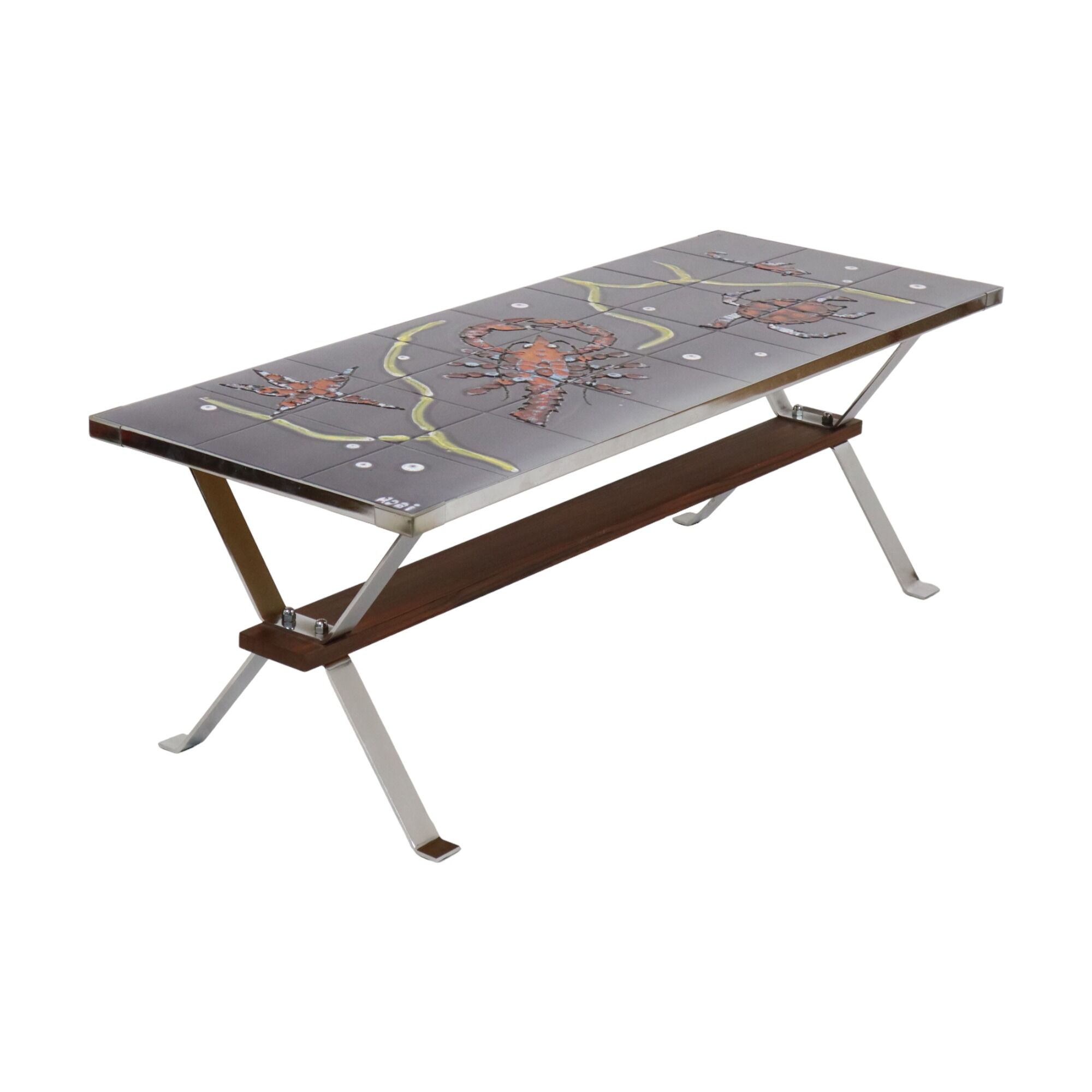 Vintage ceramic coffee table, 1970