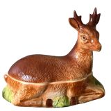 Terrine in the shape of a deer/roe deer by Michel Caugant