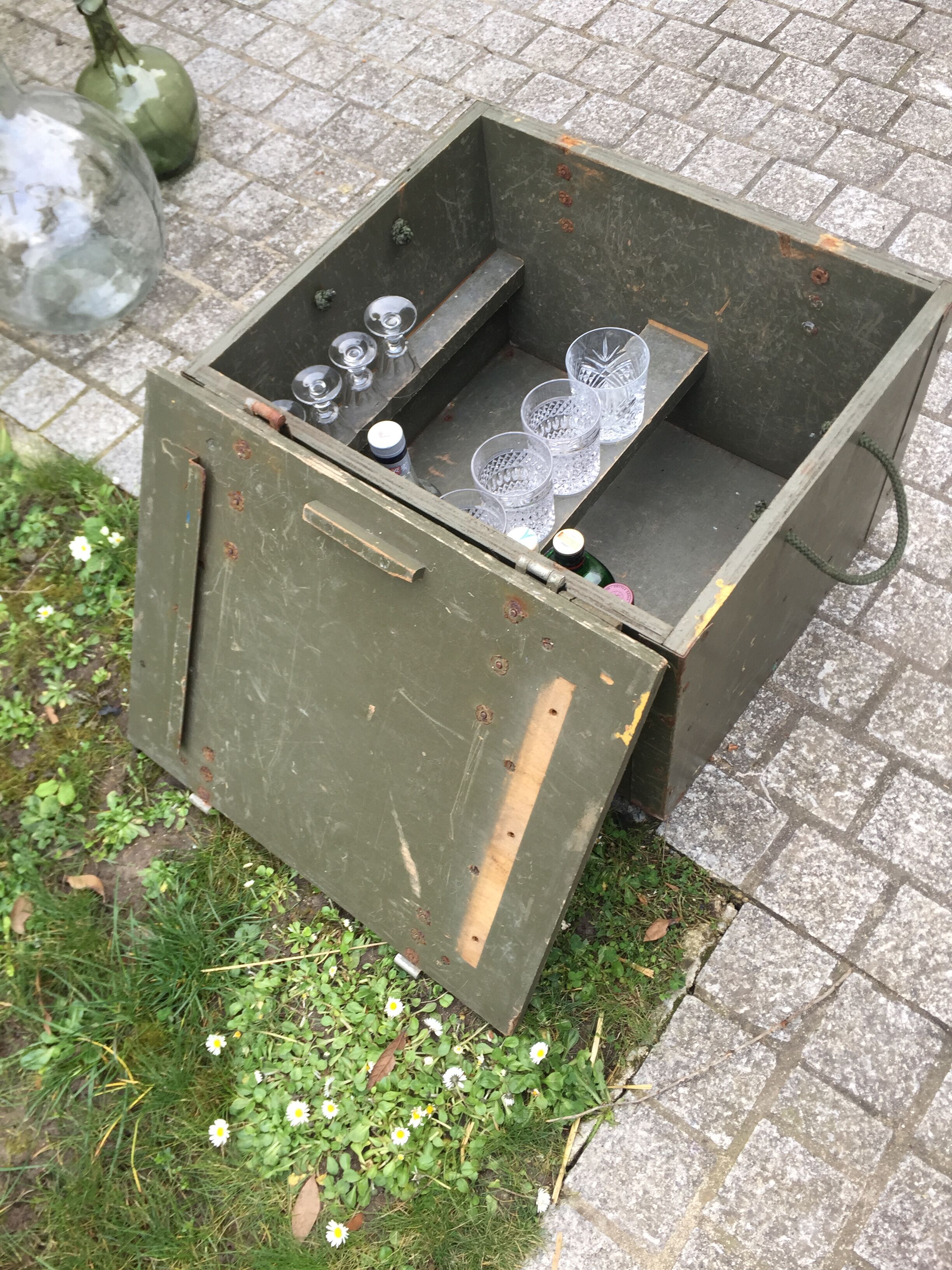 Old trunk or military chest