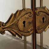 Art Deco style walnut mirrored wardrobe