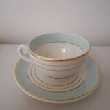 Set of 6 coffee cups with Lunéville saucers, Regency model