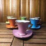 Bruno evrard ceramic coffee cups multicolor