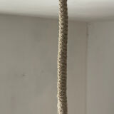 Louis Kalff pendant light in opaline and teak from the 1960s