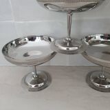 Chrome-plated stainless steel dessert bowls Jean Couzon