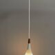 Holmegaard grey glass hanging lamp 1960s