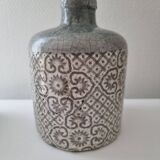 glazed stoneware bottle vase
