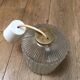 Vintage glass globe hanging lamp