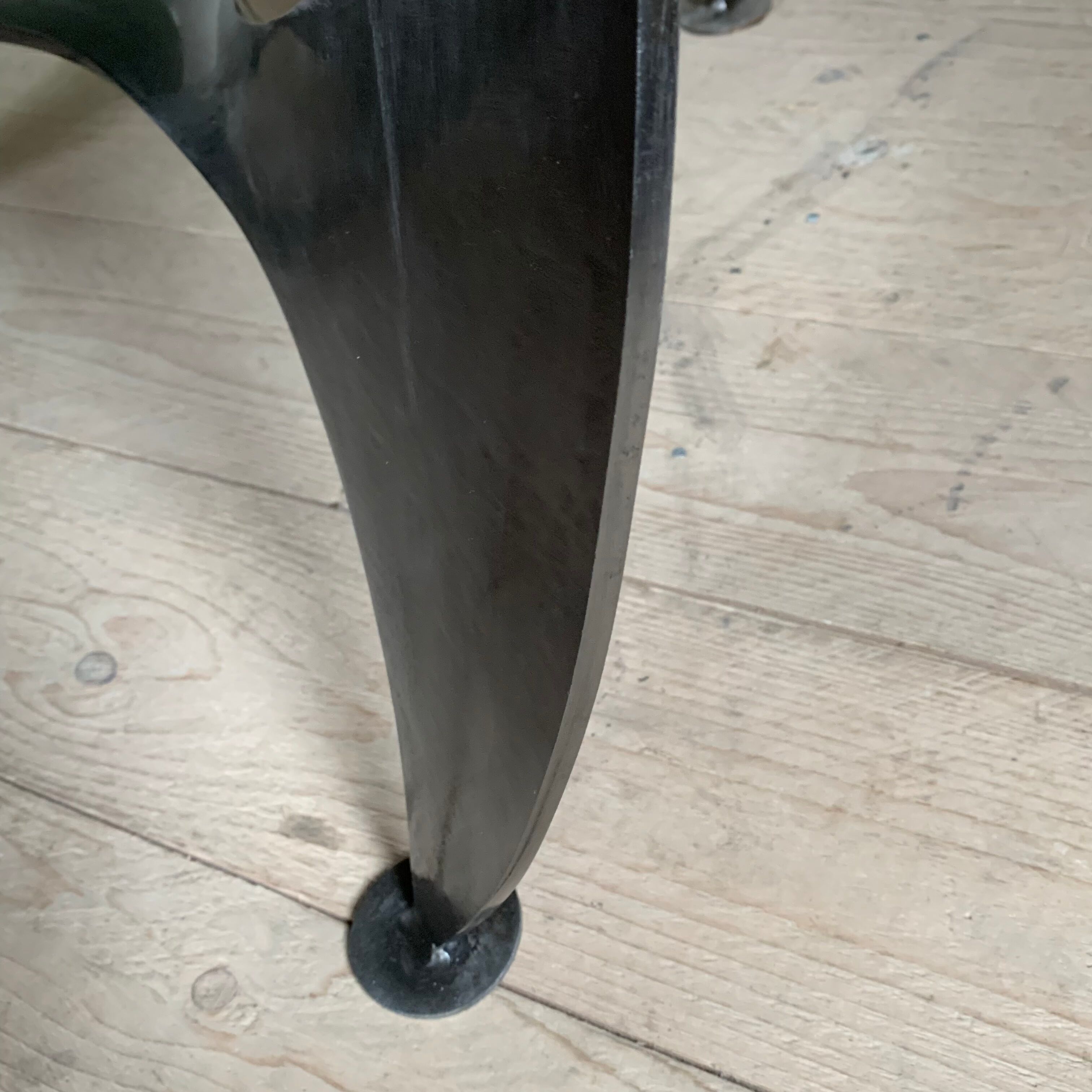 Vintage round helix coffee table