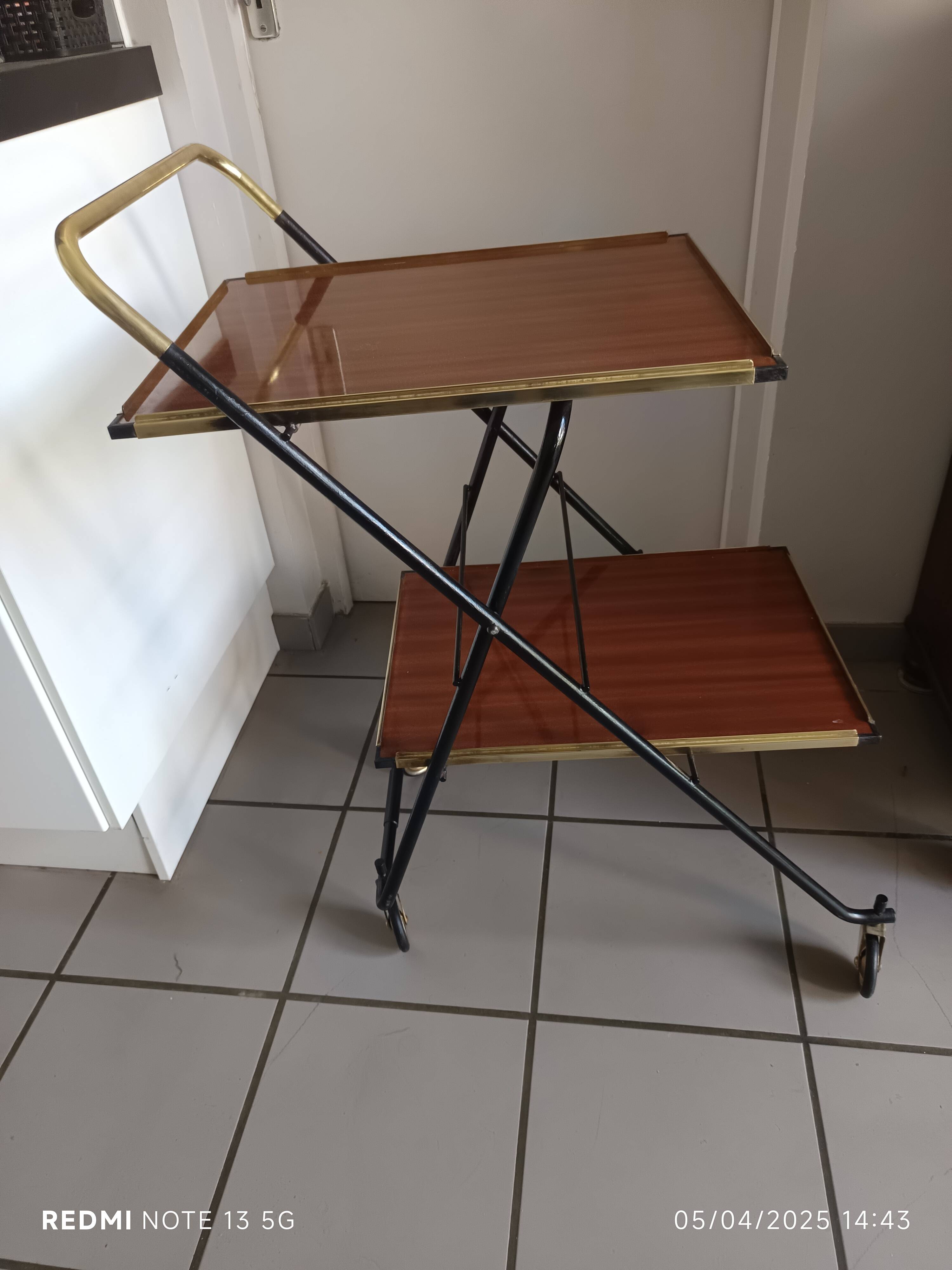 vintage drinks trolley France 1960