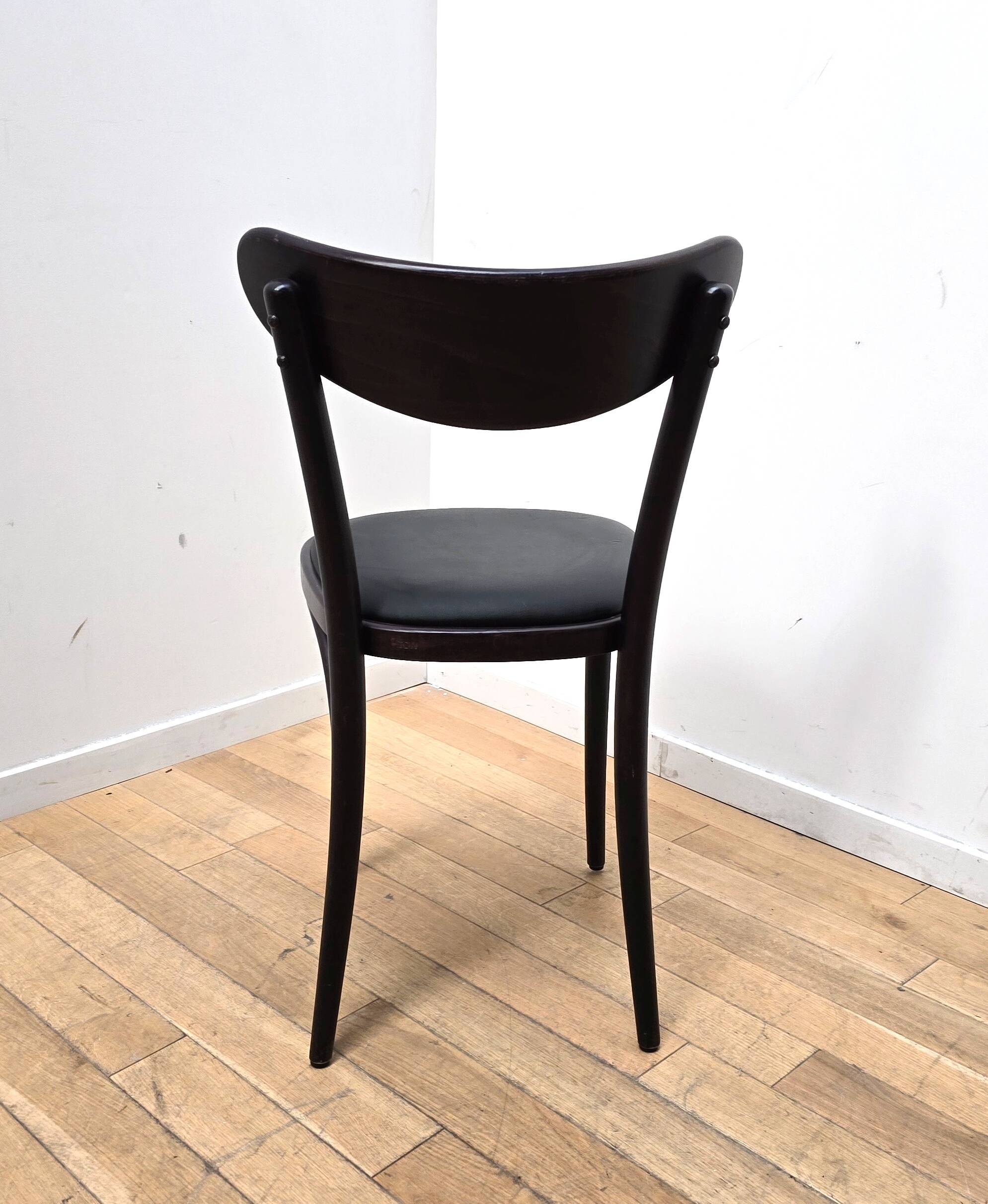 Set of 6 Banana bistro chairs, TON